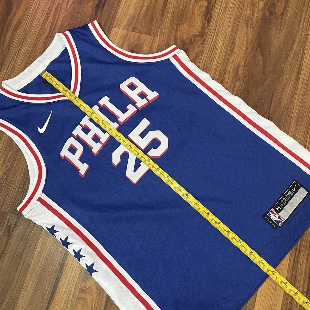 Nike Youth M NBA Philadelphia 76ers PHILA Ben Simmons #25 Swingman Jersey Blue